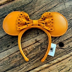 Disney Parks Fall or Autumn Leather-like Minnie Ears
